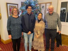 Celia and Simon Flint with RYLA students