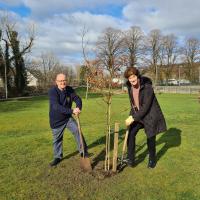 Club President Douglas Irving and Margaret Copp