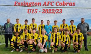 Essington AFC Cobras U15 team 2022-3