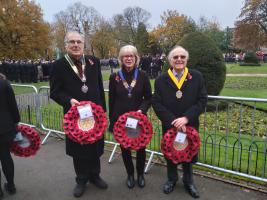 The Rotary Club of Nuneaton were once again proud to be part of the wreath laying ceremony in Riversley Park, Nuneaton for Remembrance Day on Sunday 3th November 2022