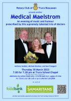 Medical Maelstrom charity concert, 30  March 2023 at 7.30 pm.