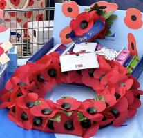 Windsor St George Rotary Club members offering support for the Annual Poppy Appeal