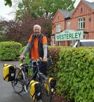 Robert outside the second home, Westerley, at Woodhall Spa