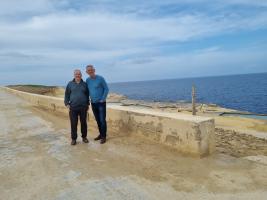 Jelle Houtsma-Grech, President of the Rotary Club of Malta.  Our President Peter met him while holidaying on Gozo.