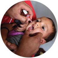Polio vaccine administered