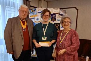 £1400 donated to children's bereavement charity