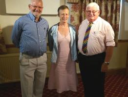 Our Guest speaker Dinah Hickish with President Robin and Brian Thomas