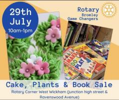 Cake, Plants & Book Sale July 2023