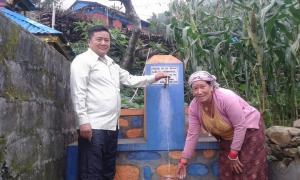 Villagers benefitting from new tap