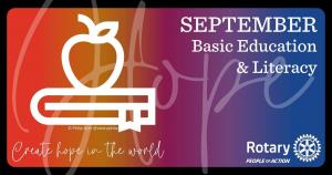 SEPTEMBER IS BASIC EDUCATION AND LITERACY MONTH