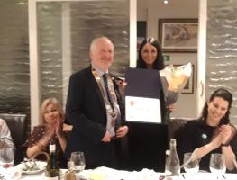 Annamaria Minicozzi receives Paul Harris Fellowship Award