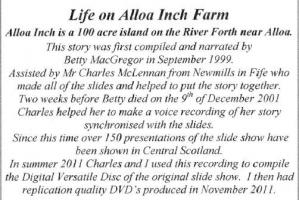 Film – Growing up on Alloa Inch Farm