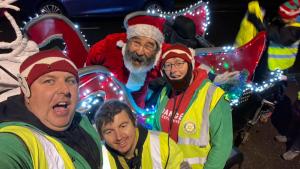 Father Christmas on the Rotary Sleigh