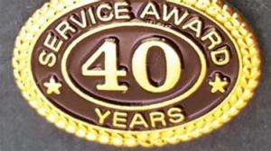 40 YEAR SERVICE AWARD to ROY POUNTNEY