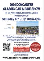 Doncaster Classic Car & Bike Show Sat 6th July 2024