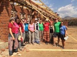 The workers on the site of the Chilaweni Clinic