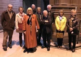 Club members with tour guide Fiona Martin