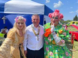 President Achim Vogt and Leatherhead Panto