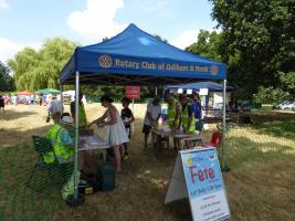 Rotary Supports the Odiham Church Fete - 2019