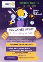 80s Games Night in aid of Wallasey Sea Cadets