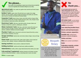 We are collecting every Wednesday in May