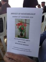 Benajarafe Remembrance Day Service