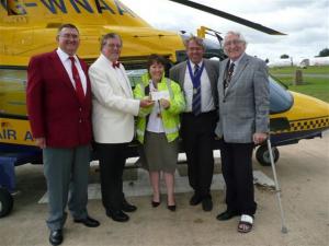 Air Ambulance cheque presentation