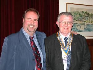 Alan Beck & President Norman Pettigrew