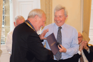 Andy Pryor receives the PHF