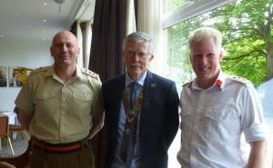 Lt Colonel Keith Spears,President Gordon and Colonel Stuart Willaims
