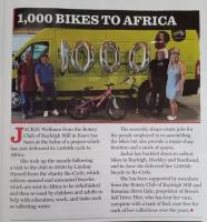 Jackie Wellman recognised in Rotary Magazine for her bike collections