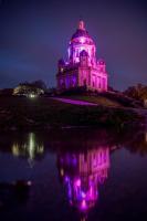 Ashton Memorial lit purple for polio