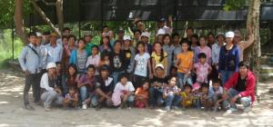 Pupils,Staff and Volunteers from Aziza's Place, Phnom Penh.