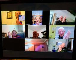 Second Zoom meeting - 17 members joined in clapforourcarers.