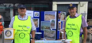 Henley on Thames Rotary club members collecting for Barama charity