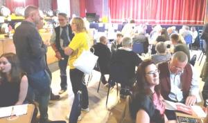 In full swing