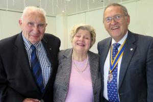 David Lloyd with his speaker Betty Gull and President David Davies