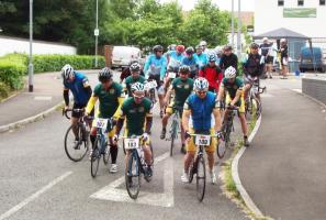 Start of Rotary Bike Ride for Prostate Cymru
