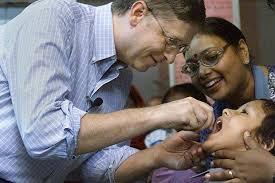 Bill Gates Administering Oral Polio Vaccine



