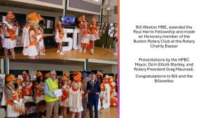 Bill Weston - Paul Harris Fellow and Honorary member of Buxton Rotary 