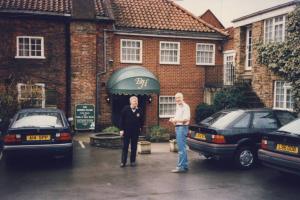 Bill Morgan and Bob Holden outside the Dover House