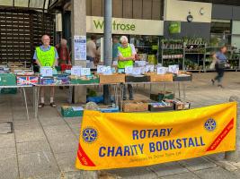 Bookstall outside Waitrose