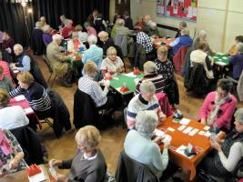 Bridge players concentrate on their game