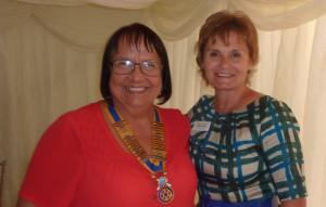 President Diana with Thames Hospice CEO Debbie Raven