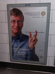 Poster on Oxford Circus Station London Underground 