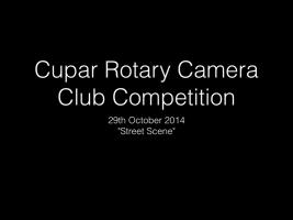 Camera Club 29th October 2014 - Street Scene