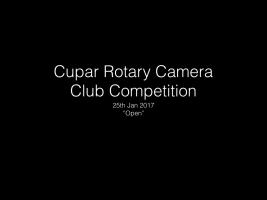 Camera Club 25th January 2017
