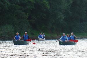 Canoeing on the Wye to Redbrook