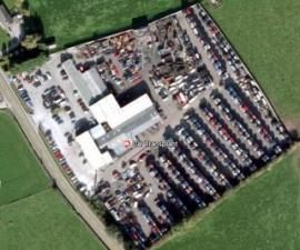 Aerial View of Car Transplants at Hurleston