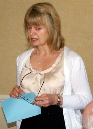Speaker Celia Mrs White, Headteacher from Sunningdale School. Host Peter Calvert